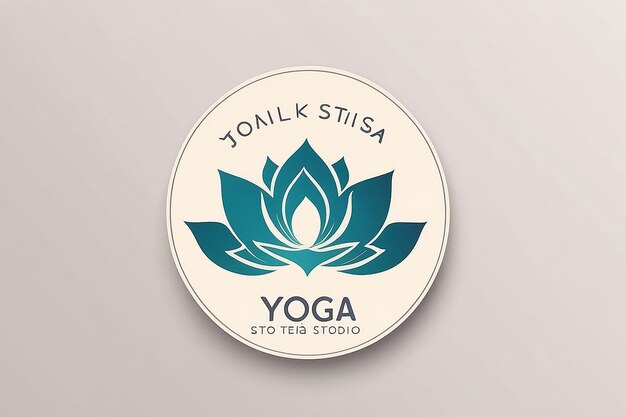 Photo le logo du studio de yoga