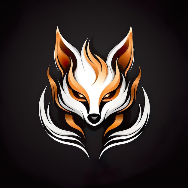 logo fox esport et jeu vecteur conception de mascotte générative ai