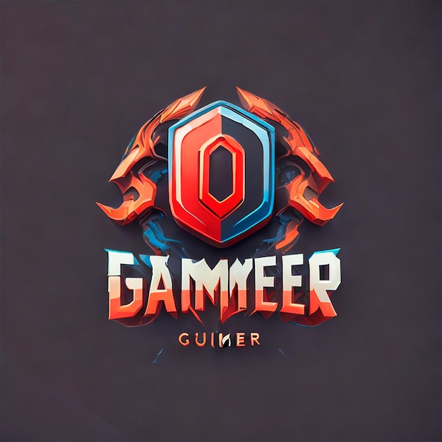 Photo logo gamer combinaison des lettres up style moderne isotipo vectoriel