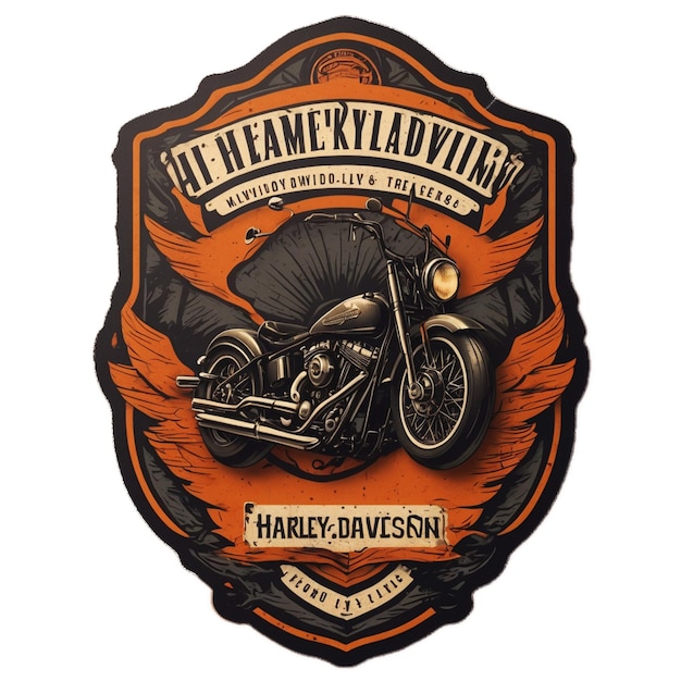 Photo le logo de harley davidson