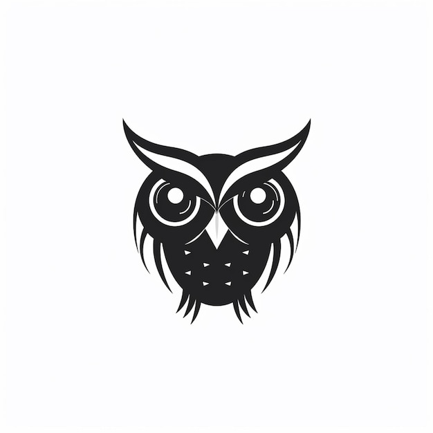 Logo hibou avec le titre "logo d'une entreprise appelée hibou"