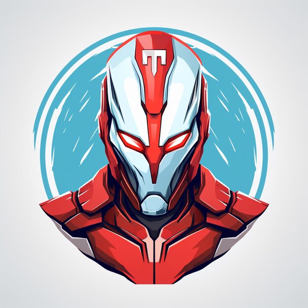 Le logo de l'illustration Ultraman à l'arrière-plan isolé