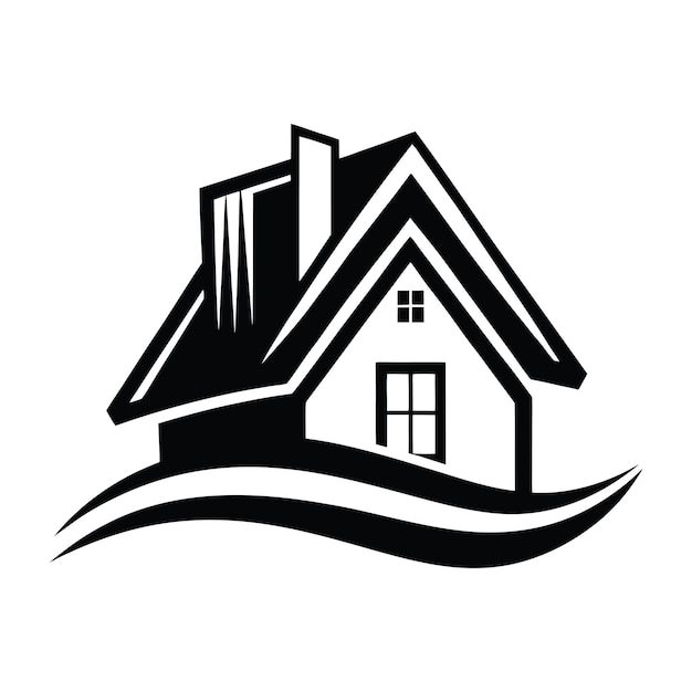 Un logo immobilier élégant pour les maisons modernes
