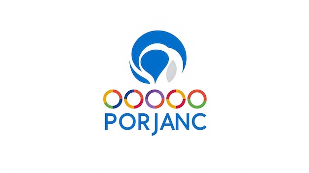 Photo logo des jeux olympiques d'été de paris 2024 évènement multisport international illustration vectorielle isolée sur w