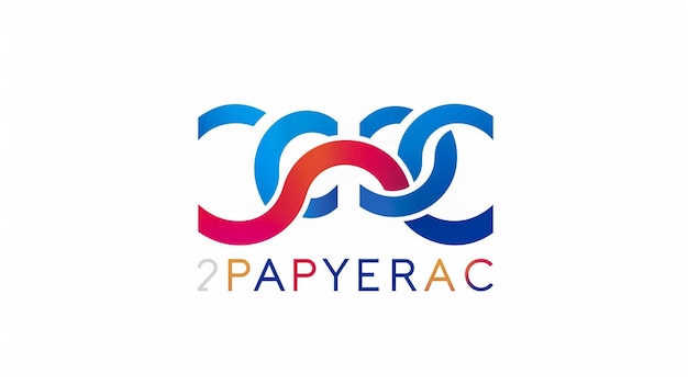Logo des Jeux olympiques d'été de Paris 2024 Évènement multisport international Illustration vectorielle isolée sur w