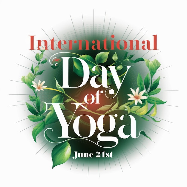 Photo le logo de la journée internationale du yoga