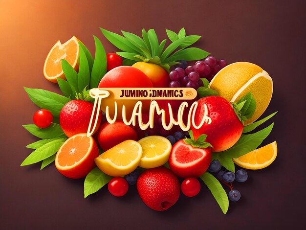 Photo logo de jugos de jdiseo graphique du zumo dynamique