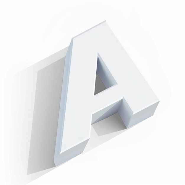 Logo de lettre 3D design graphique de style de typographie 3D
