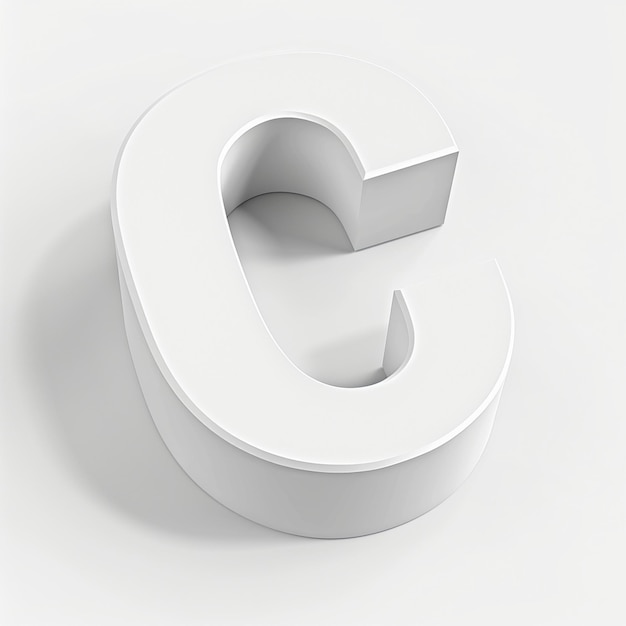 Photo logo de lettre 3d design graphique de style de typographie 3d