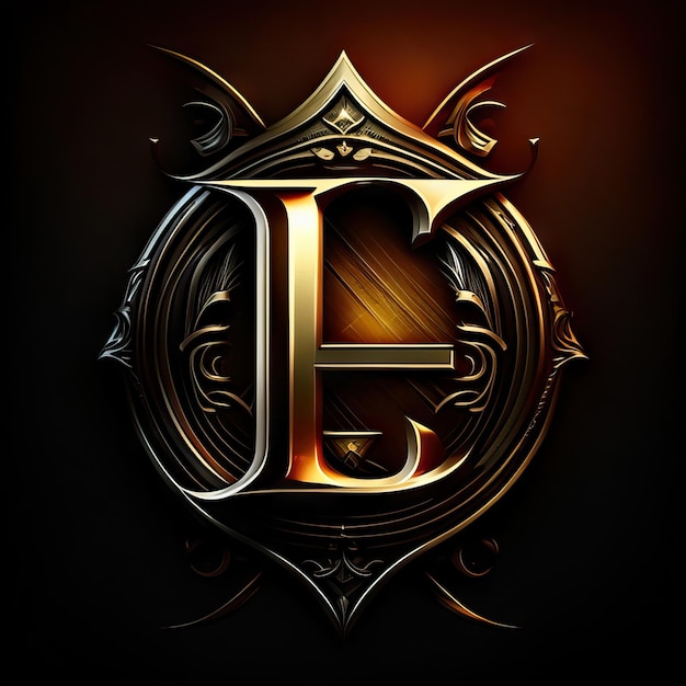 Logo de la lettre L de luxe