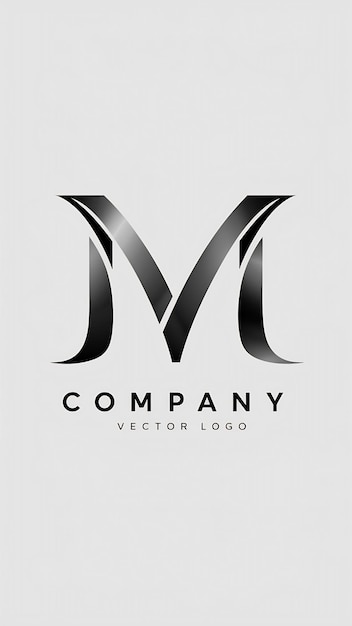 Le logo de la lettre M est un design vectoriel de panneau d'entreprise.