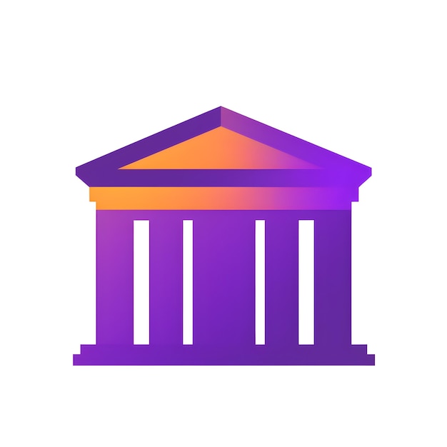 Le logo de la maison aux couleurs violette et orange