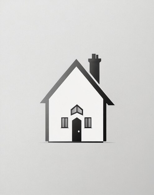 Photo le logo de la maison immobilière est un symbole de la maison.