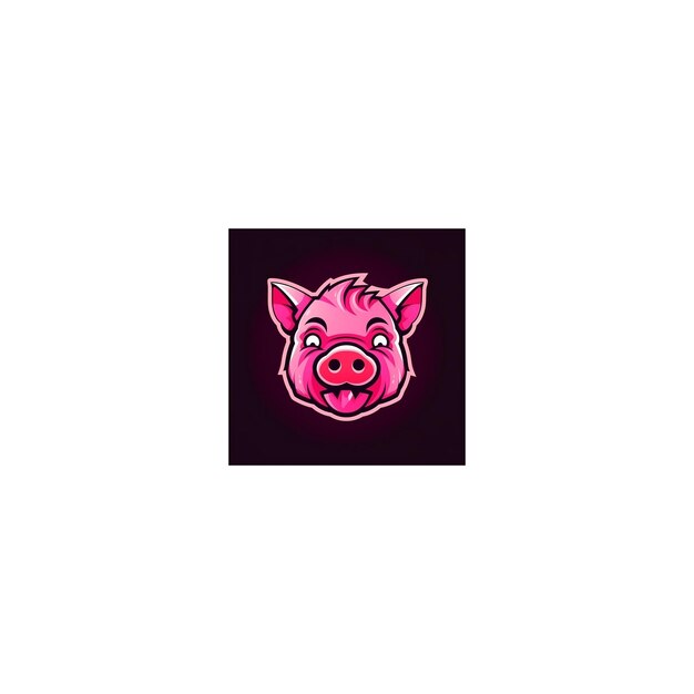 Photo le logo de la mascotte du cochon1