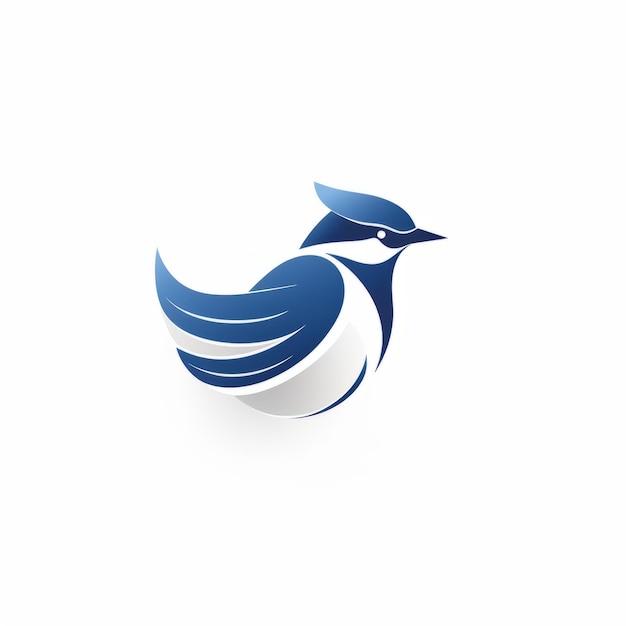 Le logo minimaliste de Blue Jay est conçu avec des icônes vectorielles.