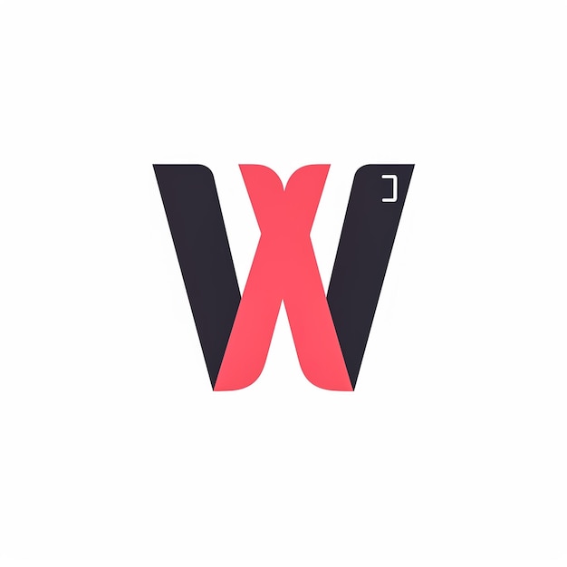 Logo moderne à l'initiale W avec style dégradé
