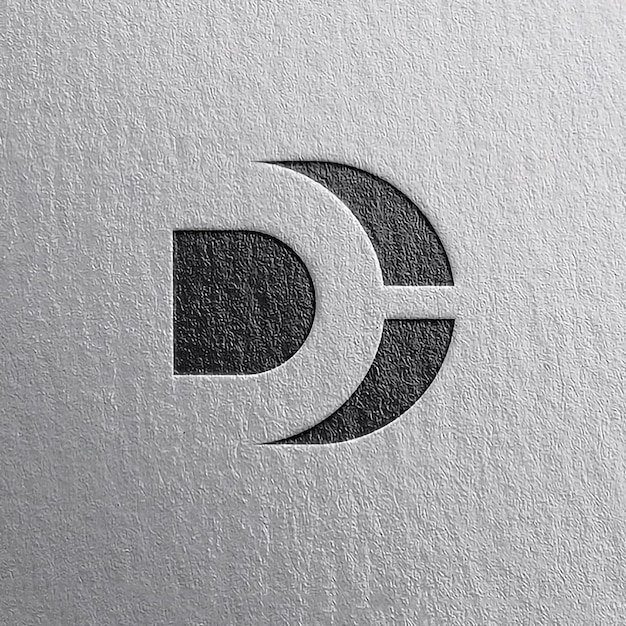 Le logo moderne de la lettre D