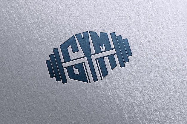 Logo de monogramme de gymnase élégant pour les amateurs de fitness et l'identité de la marque de la santé