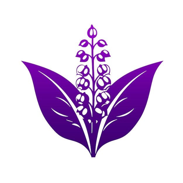 Logo Muguet Sur Fond Transparent Isolé Png Generative AI