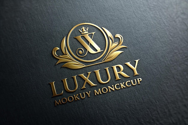 un logo noir et or pour une tasse de café de luxe