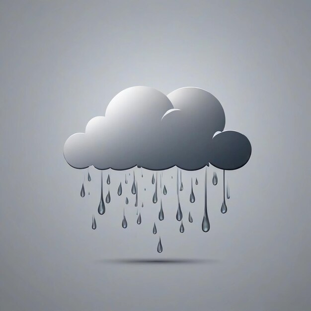 Photo le logo des nuages de pluie est conçu par le vecteur des clouds de pluie.