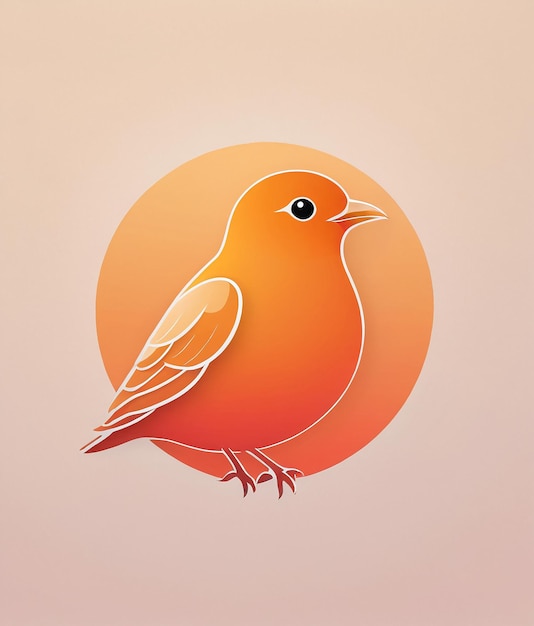 Photo le logo de l'oiseau est un symbole d'un oiseau.