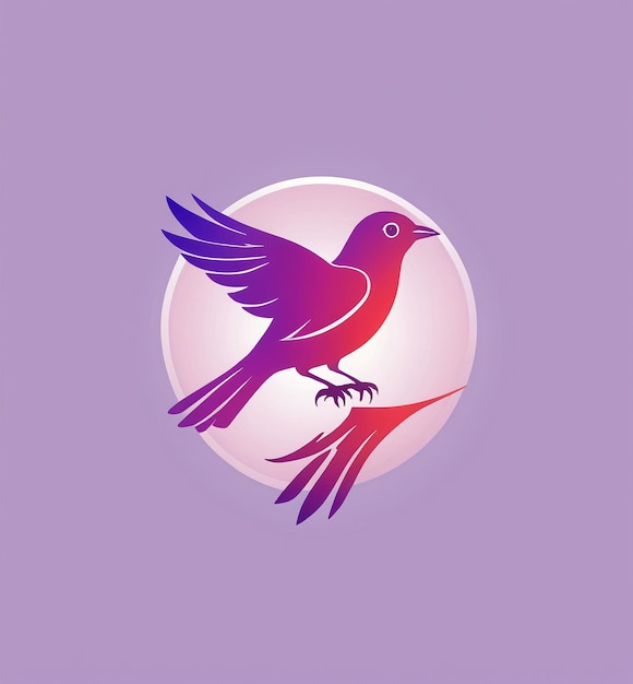 Photo le logo de l'oiseau est un symbole d'un oiseau.