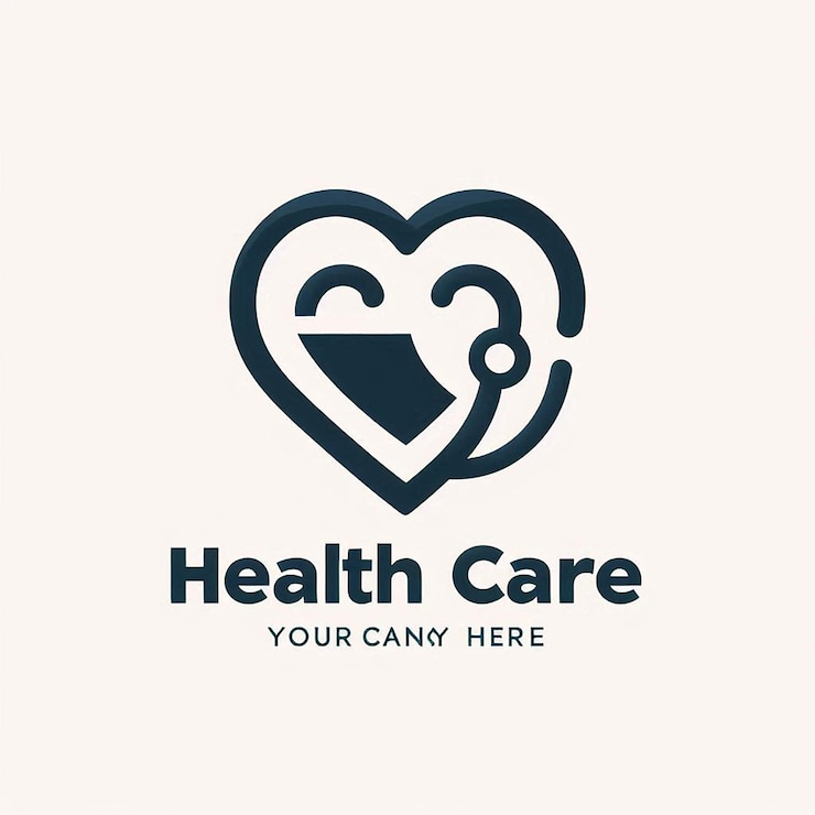 Photo un logo pour les soins de santé avec un cœur qui dit soins de santé ici