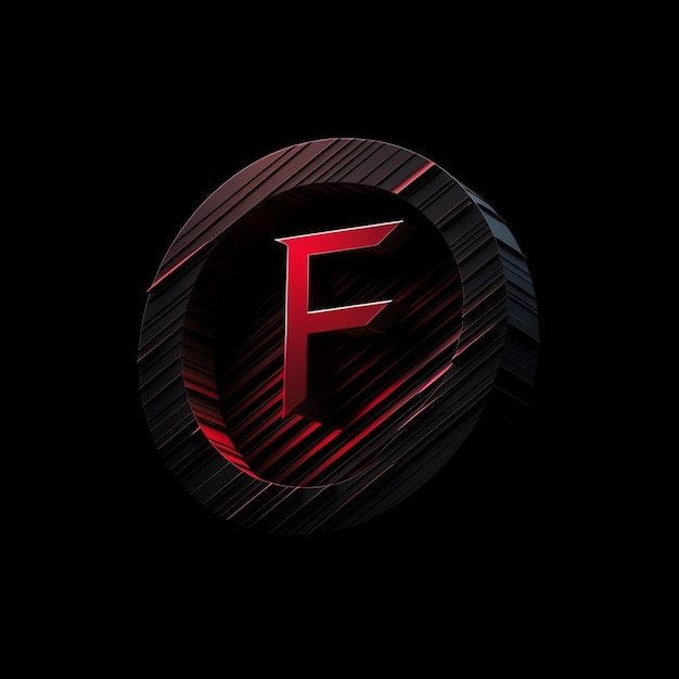 un logo rouge et noir