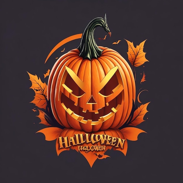 Logo de t-shirt d'Halloween