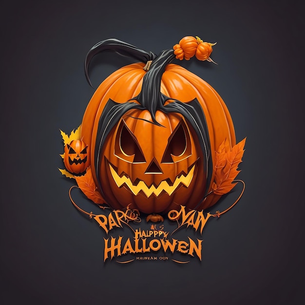 Logo de t-shirt d'Halloween