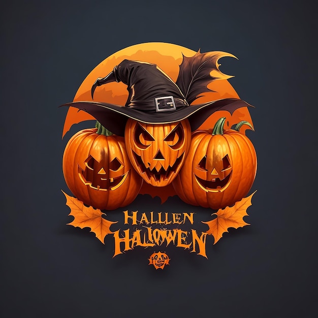 Logo de t-shirt d'Halloween