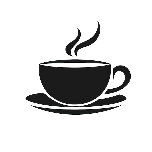 Le logo de la tasse de café est une boisson noire.