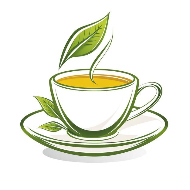 Le logo de la tasse de café organique est une conception d'icône vectorielle de café.
