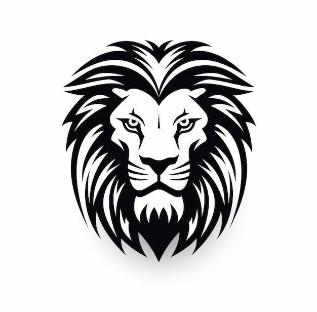 logo tête de lion avec fond blanc