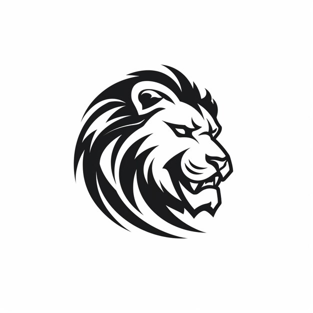 Photo le logo de la tête de lion