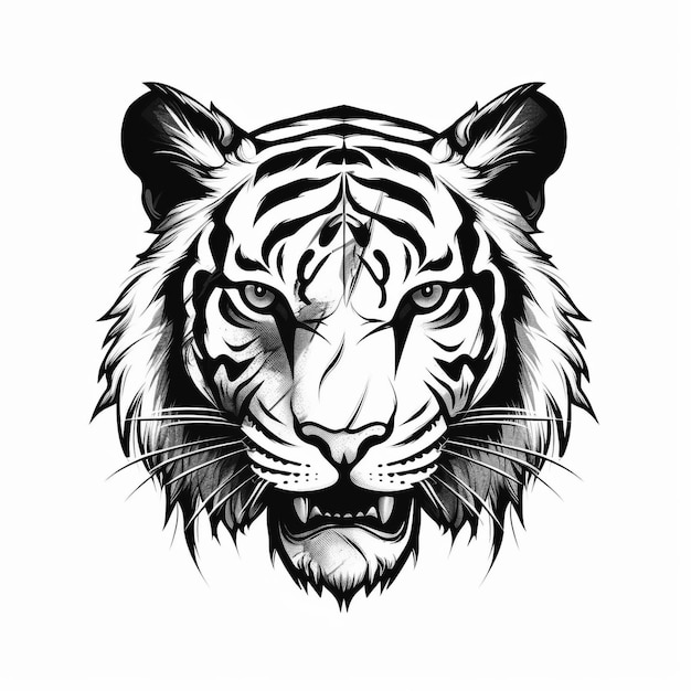 Un logo tigre avec le titre 'tigre'