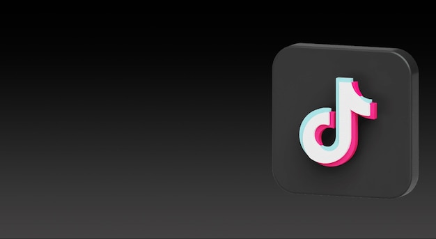 Le logo de Tiktok en 3D est nouveau en 2023