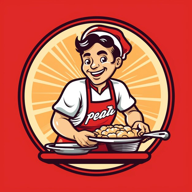 Photo un logo vectoriel de chef