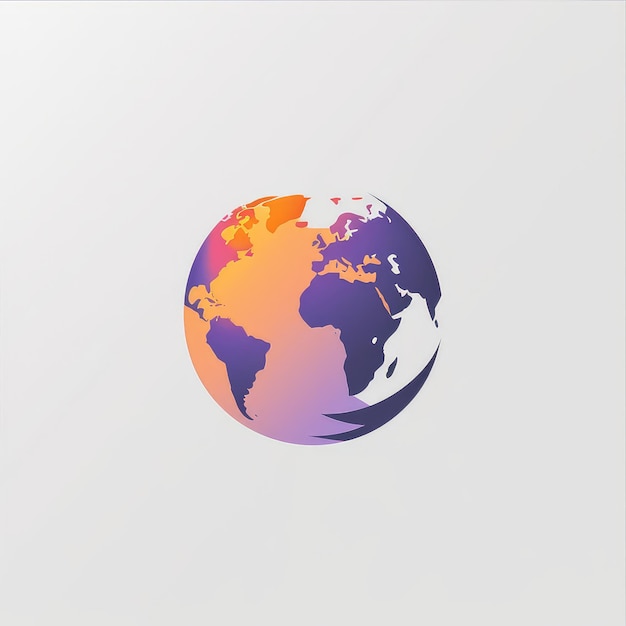 Photo logo vectoriel de l'illustration du globe