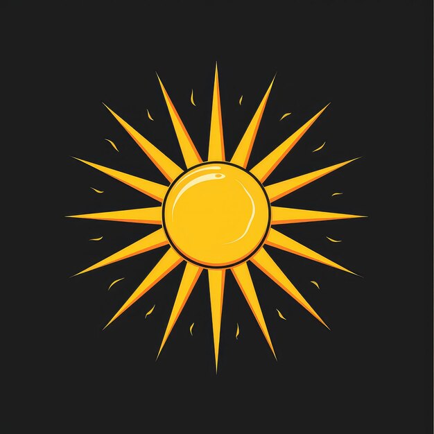 Logo vectoriel de l'illustration du soleil