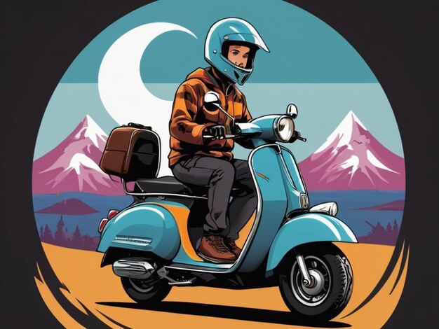 Photo logo des vêtements pour scooters de camping