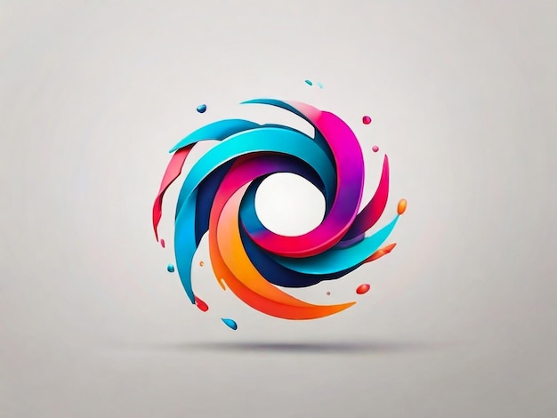 Logotype de la société de technologie abstraite en gradient