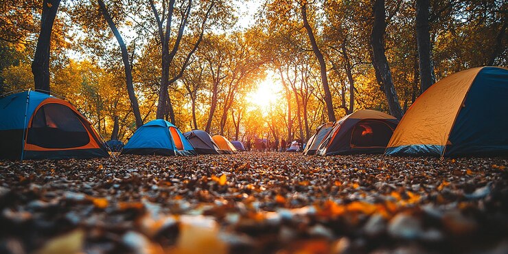 Photo les loisirs actifs dans les campings en plein air