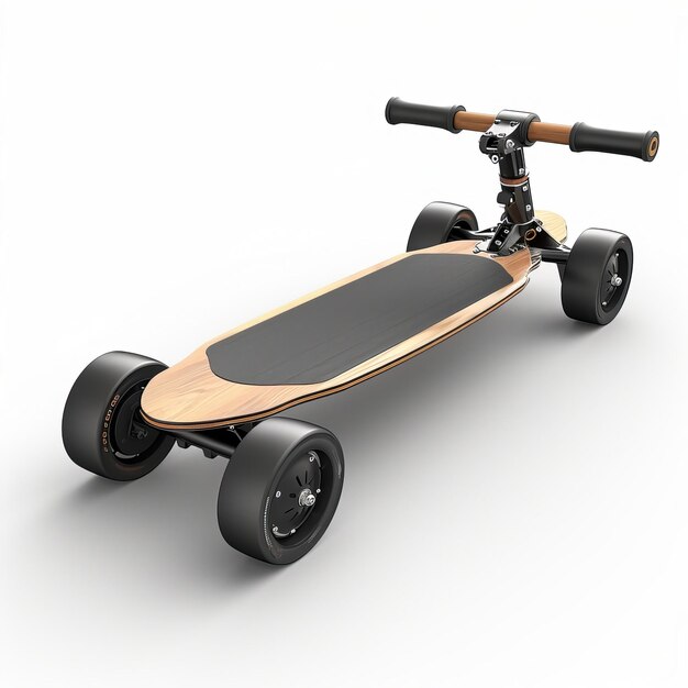 Longboard électrique 3d rendu3d icône de style isolée sur fond blanc styliser 250 v 6 ID de poste 02fc21d52ada4dc284eb18dbadf55432