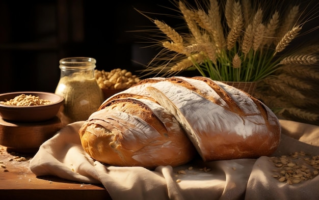 LongForm Art culinaire Photographie du pain et style alimentaire Génératif par Ai
