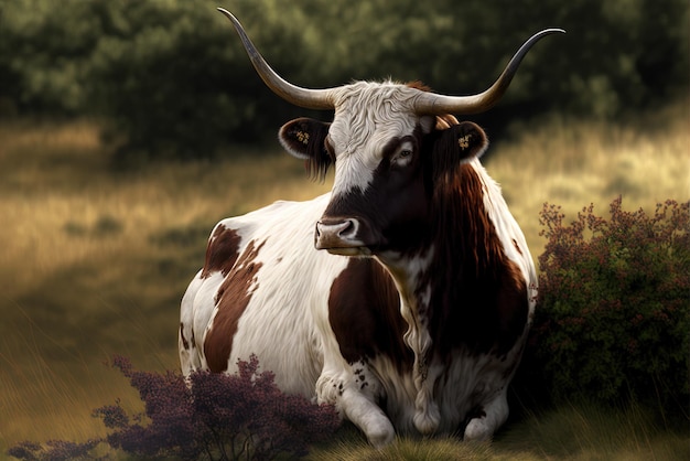 Longhorn ou anglais Cow bos primigenius