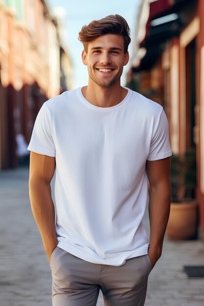 Le look de T-shirt blanc de toute la saison