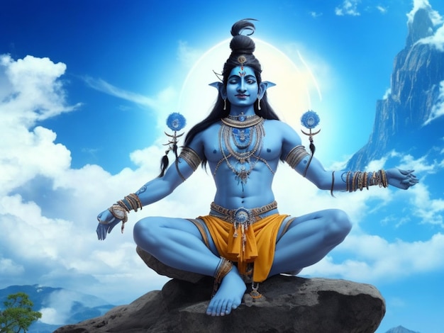 Lord Shiva avec la seigneuresse Generative AI