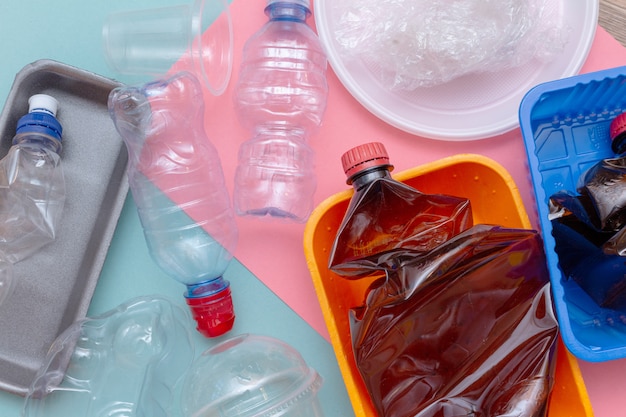 Lot de plastique pour recyclage